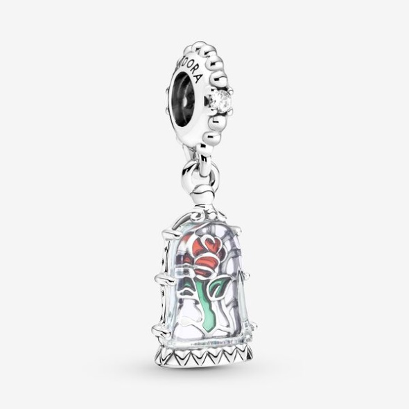 Disney Beauty And The Beast Enchanted Rose Dangle Charm Pandora Australia