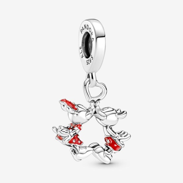 Disney Mickey Mouse Minnie Mouse Kissing Dangle Charm Pandora Australia