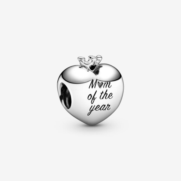 Mom Of The Year Heart Charm-Final Sale Pandora Australia Sterling Silver