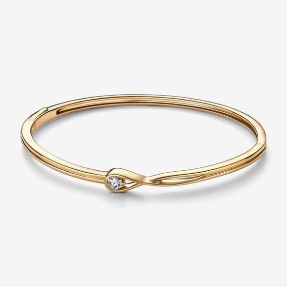 Pandora Australia Brilliance Lab-Created 0.25 Ct Tw Diamond Bangle Gold