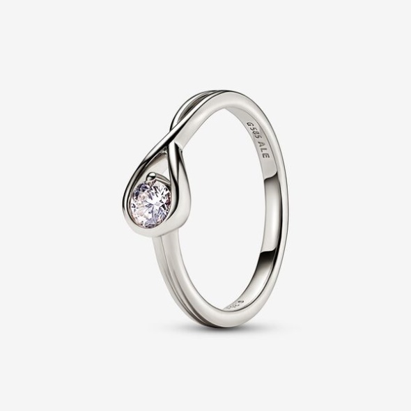 Pandora Australia Brilliance Lab-Created 0.25 Ct Tw Diamond Ring White Gold