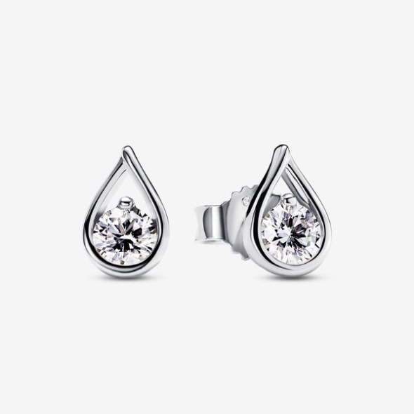 Pandora Australia Brilliance Lab-Created 0.50 Ct Tw Diamond Stud Earrings Sterling Silver