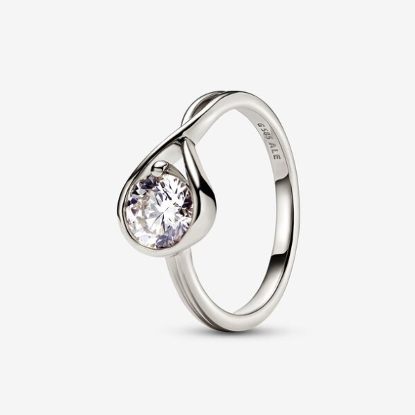 Pandora Australia Brilliance Lab-Created 1.00 Ct Tw Diamond Ring White Gold