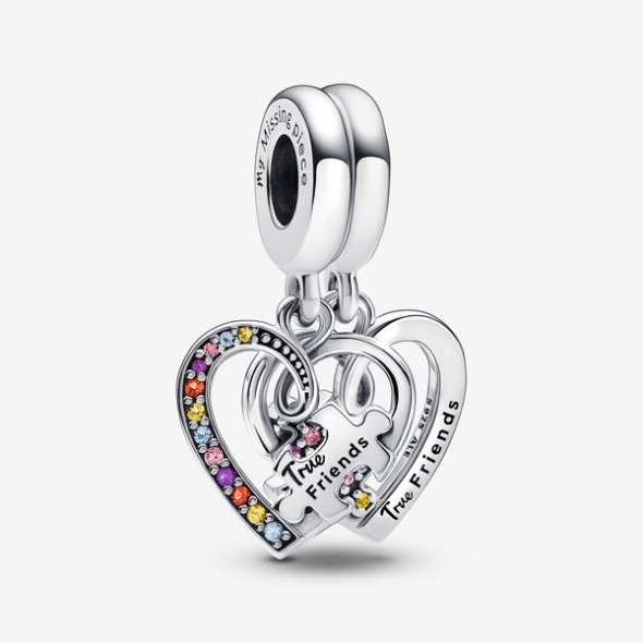 Puzzle Piece Hearts Splittable Friendship Dangle Charm Pandora Australia