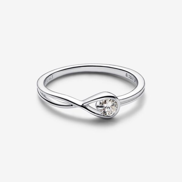 Pandora Australia Brilliance Lab-Created 0.15 Ct Tw Diamond Ring