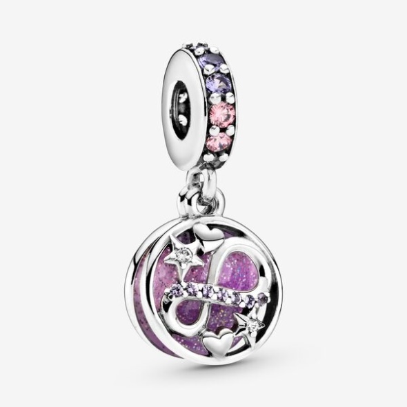 Glittering Infinity Hearts Stars Dangle Charm Pandora Australia
