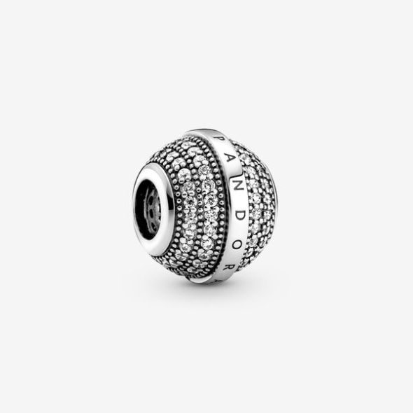 Pave Logo Charm Pandora Australia