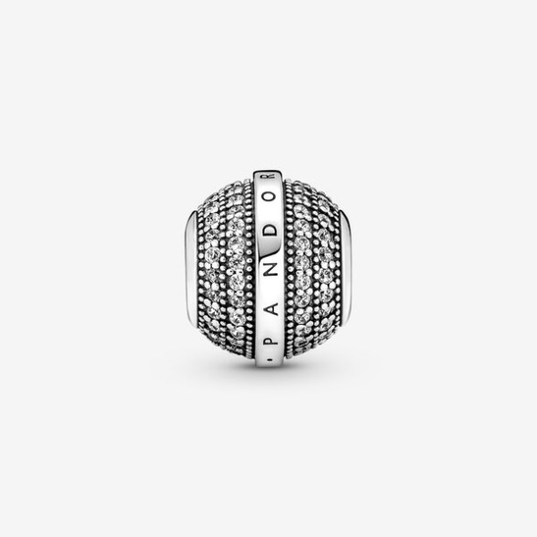 Pave Logo Charm Pandora Australia