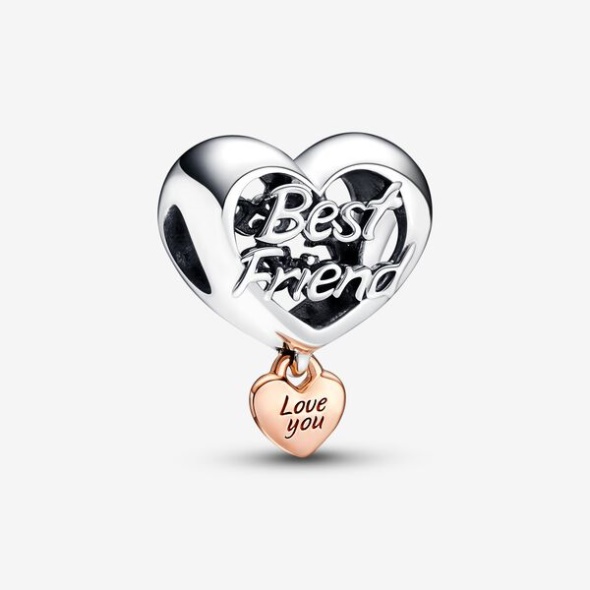 Love You Best Friend Heart Charm Pandora Australia