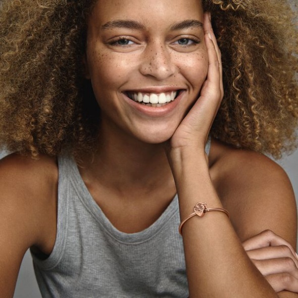 Love You Heart Padlock Charm Pandora Australia Rose Gold Plated