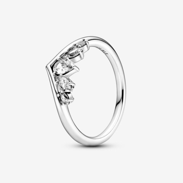 Sparkling Pear Marquise Wishbone Ring-Final Sale Pandora Australia
