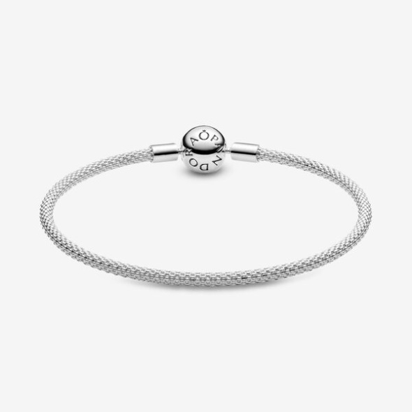 Pandora Australia Moments Mesh Bracelet Sterling Silver