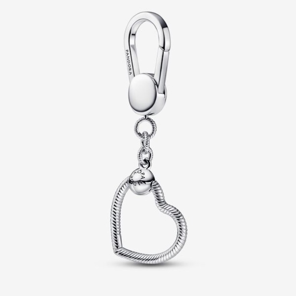 Pandora Australia Moments Small Heart Bag Charm Holder Sterling Silver