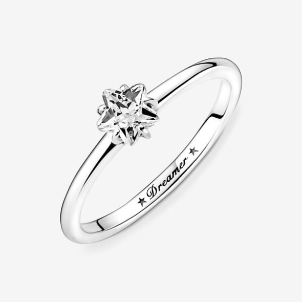 Celestial Sparkling Star Solitaire Ring Pandora Australia