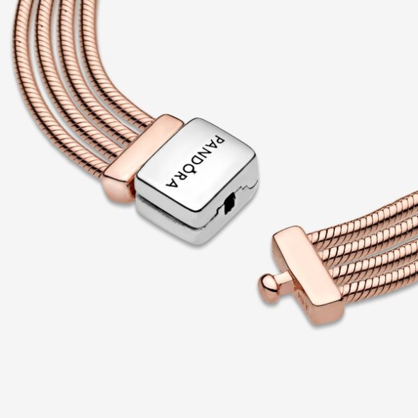 Pandora Australia Reflexions Multi Snake Chain Bracelet Two-Tone