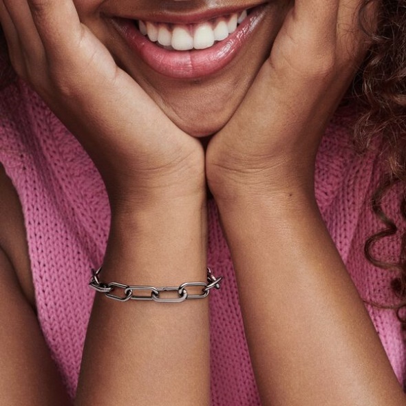 Pandora Australia Me Link Chain Bracelet Ruthenium Plated