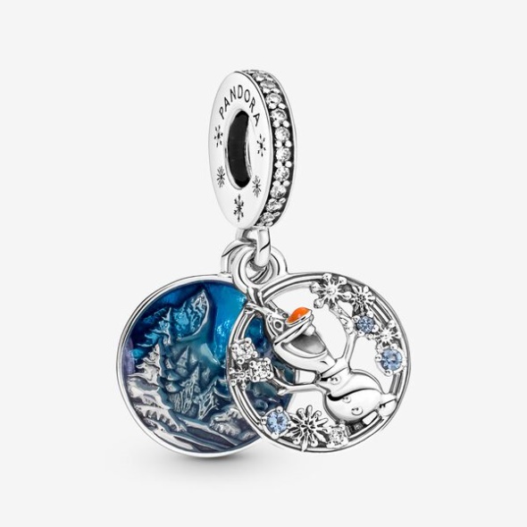 Disney Frozen Snow Olaf Double Dangle Charm Pandora Australia