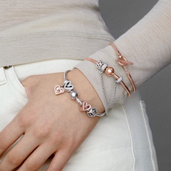 Sparkling Pave Safety Chain Charm Pandora Australia