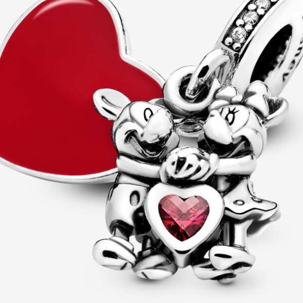Disney Mickey Mouse Minnie Mouse Love Dangle Charm Pandora Australia