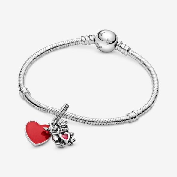 Disney Mickey Mouse Minnie Mouse Love Dangle Charm Pandora Australia