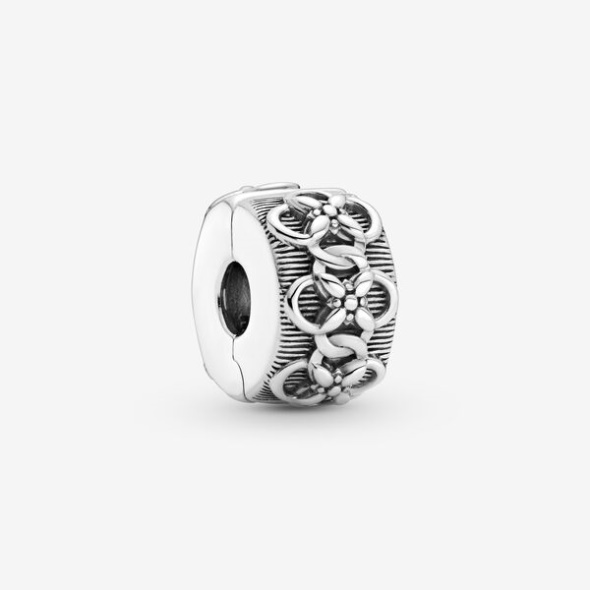 Flower Pattern Clip Charm Pandora Australia