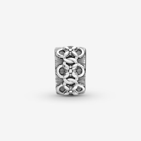 Flower Pattern Clip Charm Pandora Australia