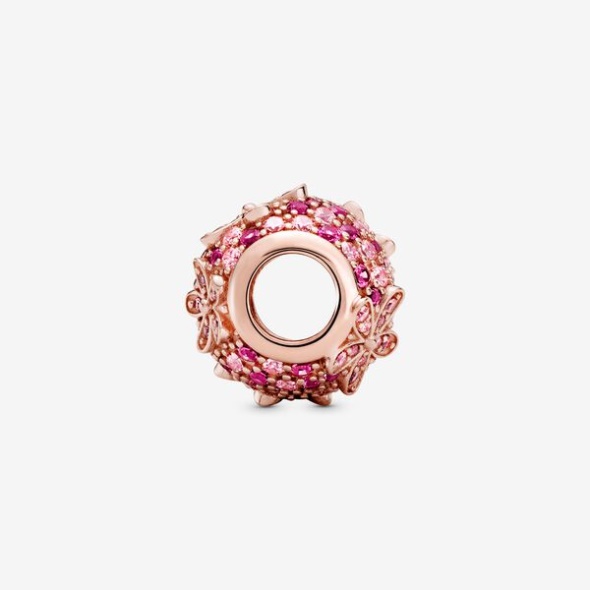 Pink Pave Daisy Flower Charm Pandora Australia