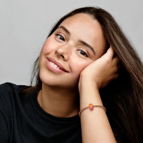 Glittering Sunset Murano Glass Charm Pandora Australia