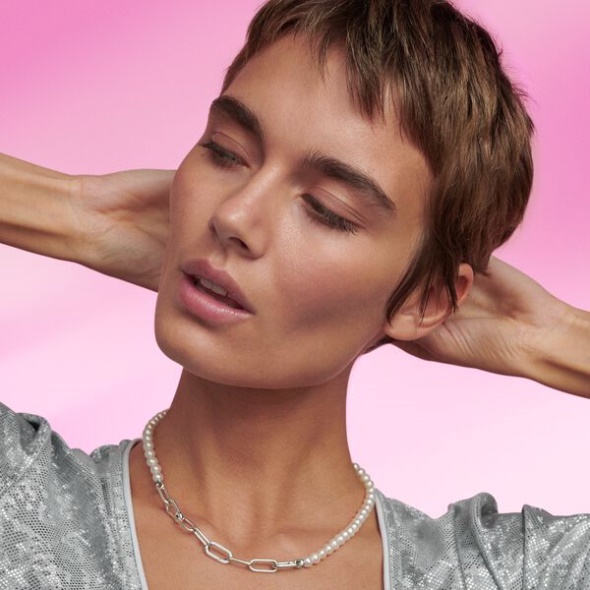 Pandora Australia Me Treated Freshwater Cultured Pearl Necklace