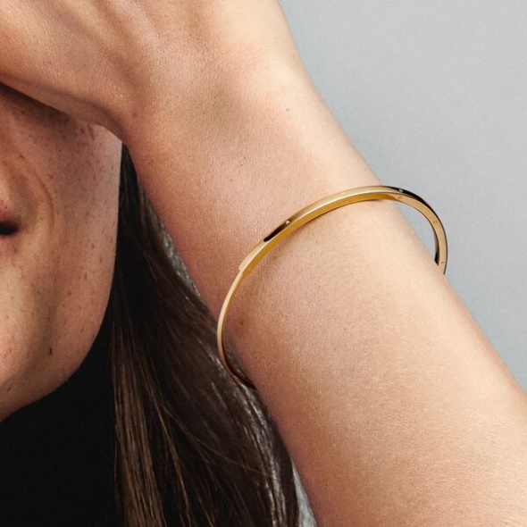 Pandora Australia Signature I-D Bangle Gold