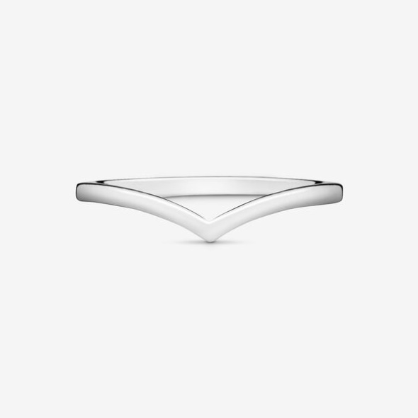 Sparkling Wishbone Heart Ring Set Pandora Australia