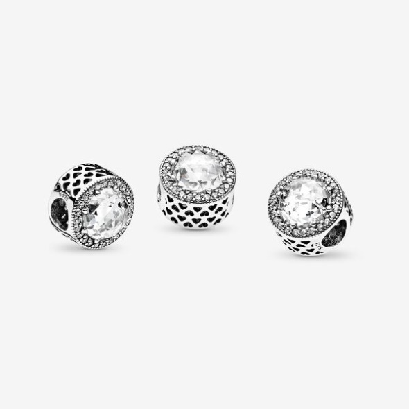Sparkling Clear Charm Pandora Australia Sterling Silver