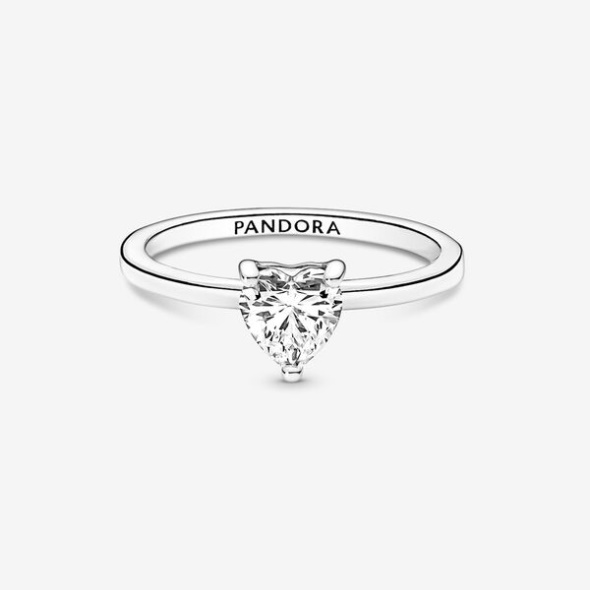 Sparkling Heart Solitaire Ring Pandora Australia