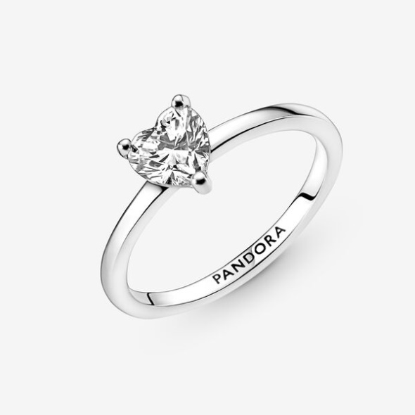 Sparkling Heart Solitaire Ring Pandora Australia