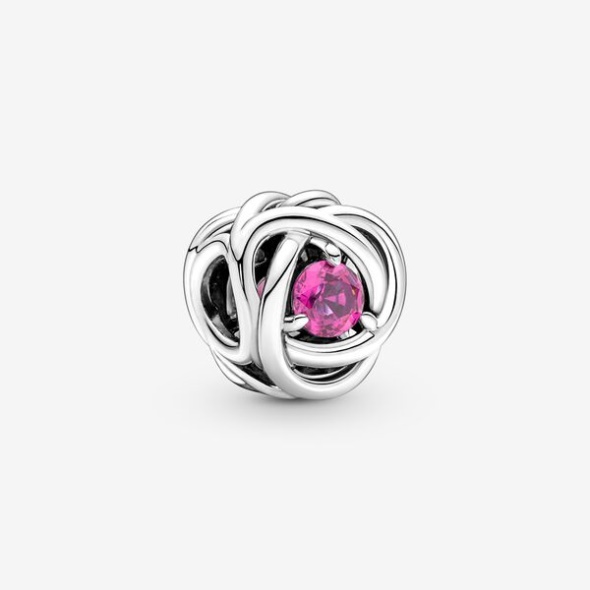 October Pink Eternity Circle Charm Pandora Australia