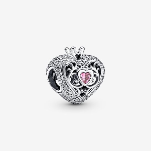 Regal Crown Heart Charm Pandora Australia