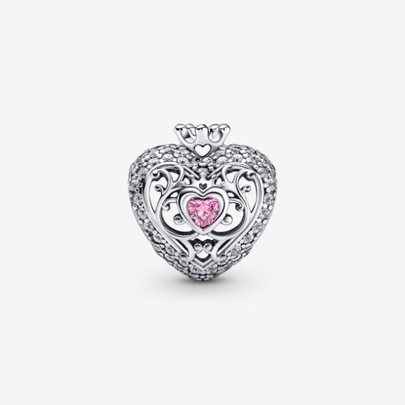 Regal Crown Heart Charm Pandora Australia