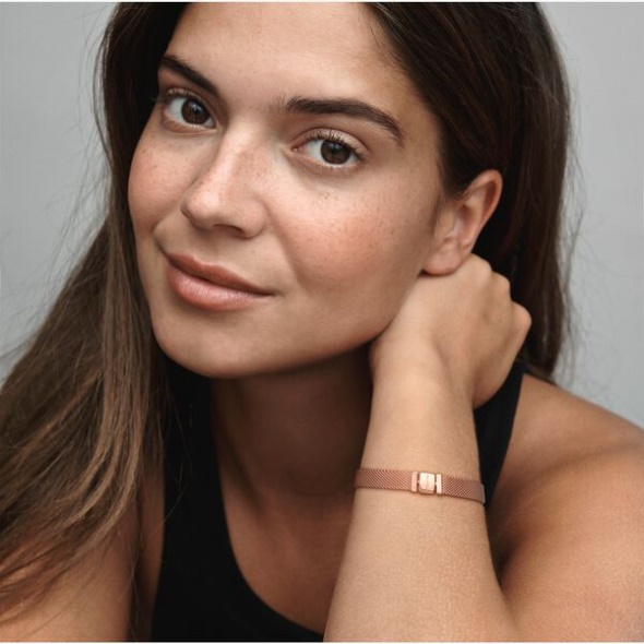 Pandora Australia Reflexions Mesh Bracelet Rose Gold Plated