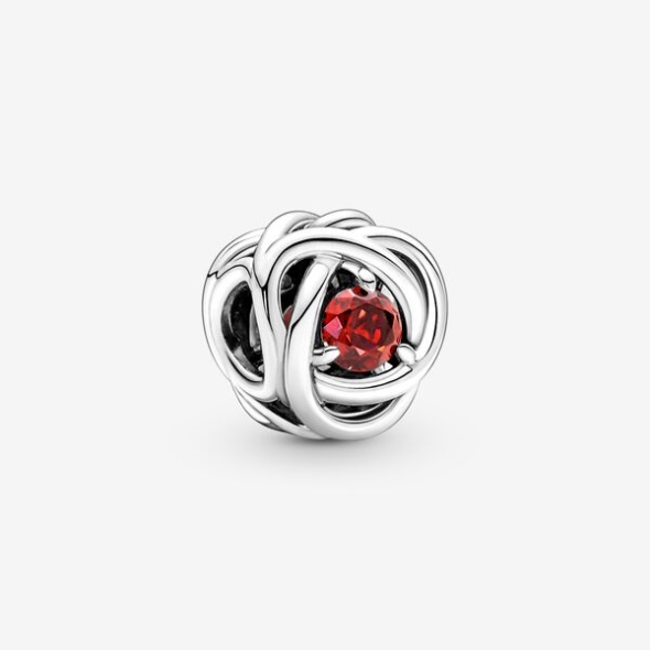 July True Red Eternity Circle Charm Pandora Australia