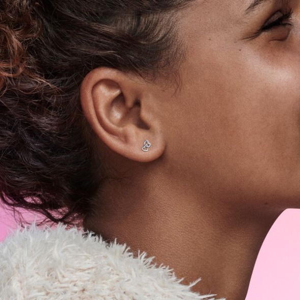 Pandora Australia Me Chained Hearts Stud Earring