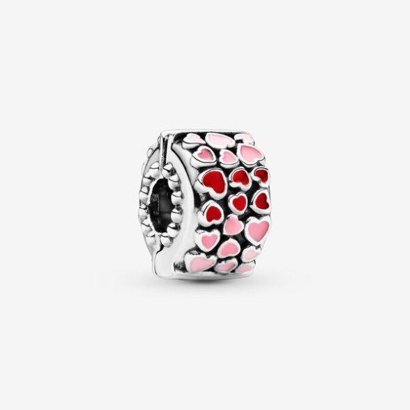 Red Pink Hearts Charm Pandora Australia
