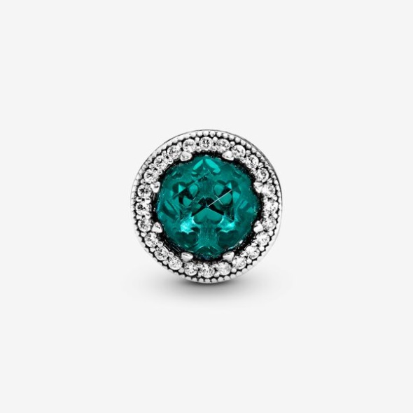 Sparkling Sea Green Charm Pandora Australia