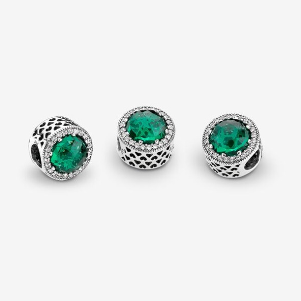 Sparkling Sea Green Charm Pandora Australia