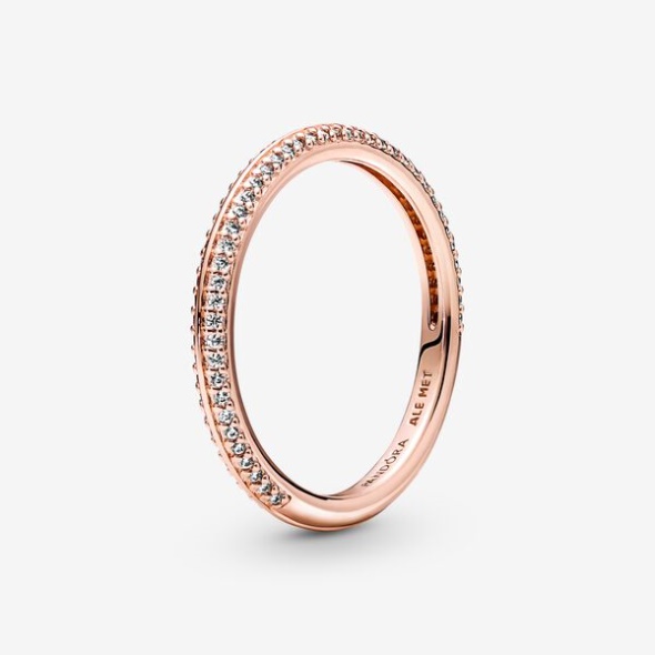 Pandora Australia Me Pave Ring Rose Gold Plated
