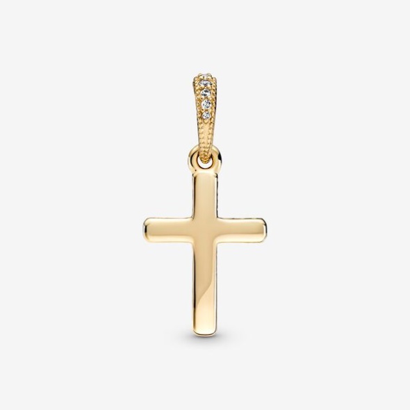 Sparkling Cross Pendant Pandora Australia Gold