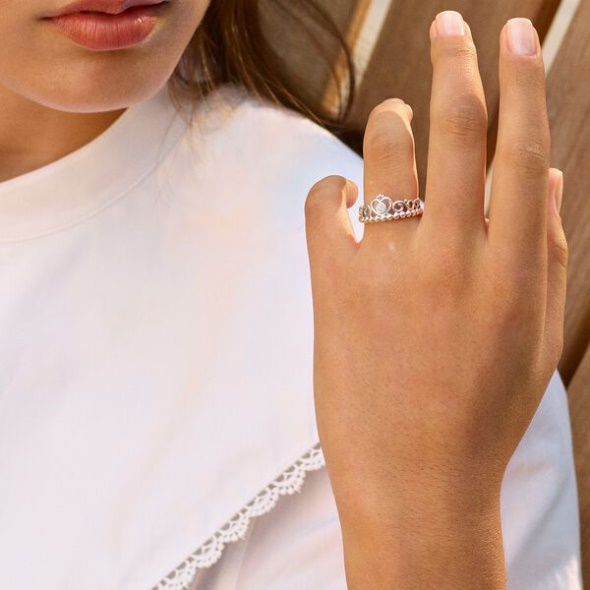 Disney Cinderella Blue Tiara Ring Pandora Australia