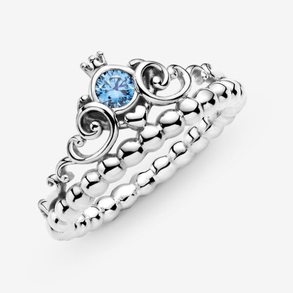 Disney Cinderella Blue Tiara Ring Pandora Australia