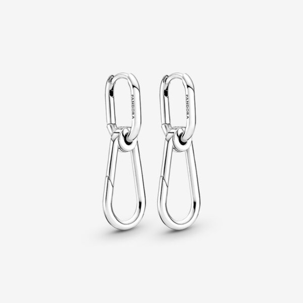 Pandora Australia Me Hoop Link Earring Set