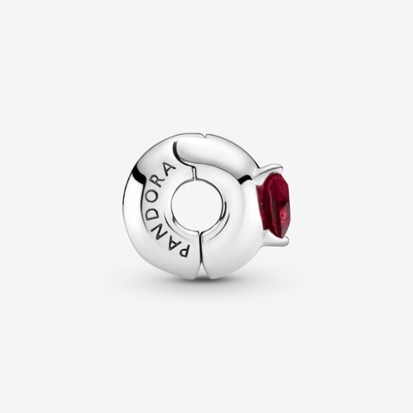 Red Heart Solitaire Clip Charm Pandora Australia