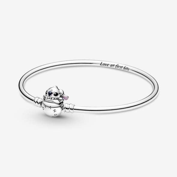 Pandora Australia Moments Disney Stitch Biting Clasp Bangle